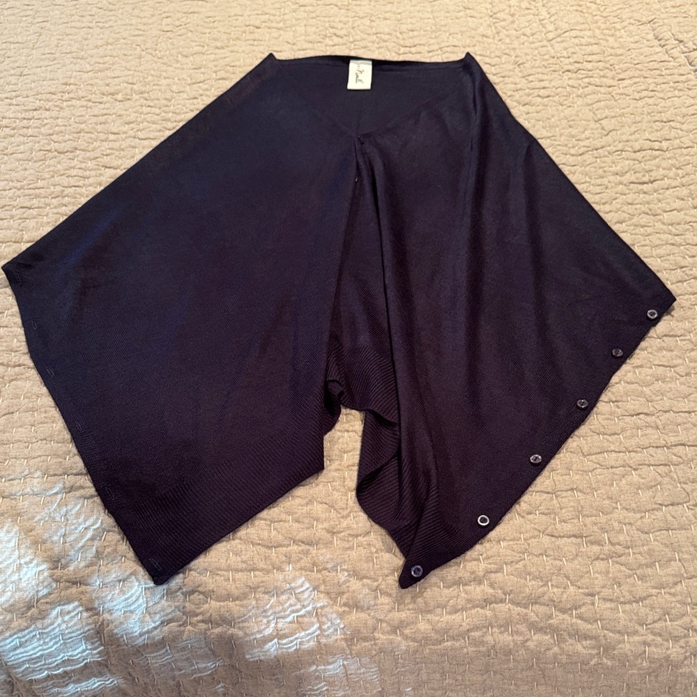 Simply Noelle Midnight Blue Buttoned Wrap-one size